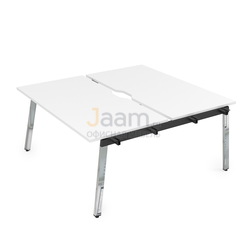 Мебель для персонала Начальный модуль стола БЕНЧ-системы сдвоенные на 2 раб. места металл глянец 10БДНВ.284