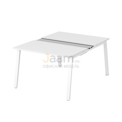 Мебель для персонала Рабочая станция на металлокаркасе с щетками и лотком ПК-ТНП-СР120Х160Н2/МКА/БЭ/КК