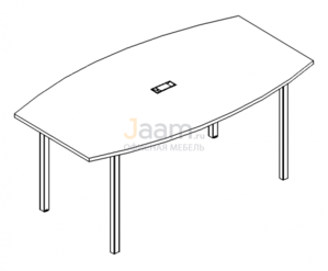 Стол для переговоров Стол для переговоров на металлокаркасе DUE Б2 111 БП