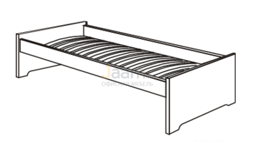 Мебель для гостиниц Кровать на металлическом основании R5524
