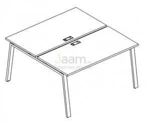 Мебель для персонала Рабочая станция на металлокаркасе TRE Б3 171 БП