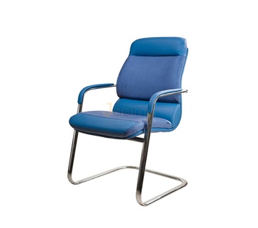 Офисный стул Комфорт/В комб. Кожа стандартная/база хром