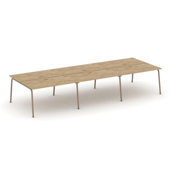 Рабочая станция 6 мест ES.D.RS-6.3-LK (4140х1500х750)