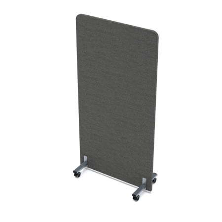 Акустическая мобильная перегородка SOFTOffice 011.МП.8016 800x377x1600 (Silver)