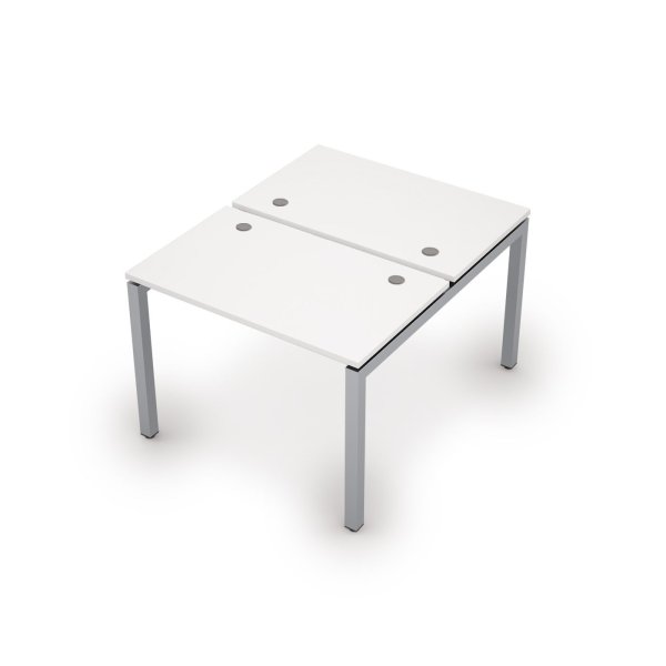 6МБ.5267 Бенч-система на 2 рабочих места (1000x1235x750) (Шамони светлый/Алюминий матовый)