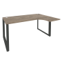Стол эргономичный правый на О-образном м/к Onix O.MO-SA-4R 1580x1180x750