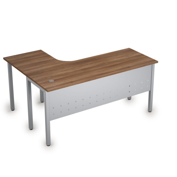 Стол письменный на металлокаркасе прав одиночная опора заказывается отдельно Стиль 2МК.133 1600x1200 (Шамони темныйСерый)