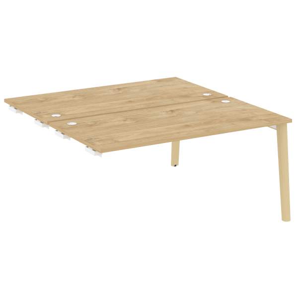 Стол-приставка двойной на деревянных опорах Onix Wood OW.D.SPR-4.8 1580x1635x750
