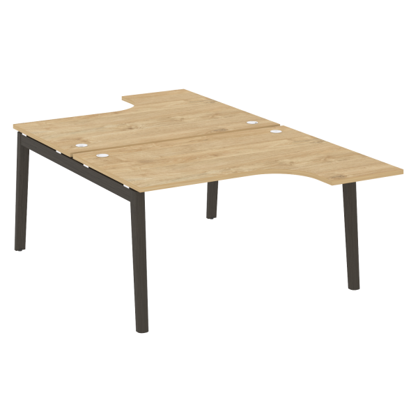 Рабочая станция на деревянных опорах Onix Wood OW.D.SA-3 1380x2395x750