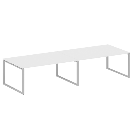 Переговорный стол 2 столешницы Metal System Style БО.ПРГ-2.5 3600x1235x750