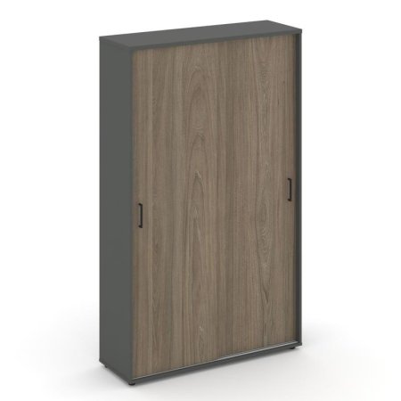 Шкаф-купе с полками SN.SHK-001 (1200х400х1982) (Антрацит/Вяз Благородный)