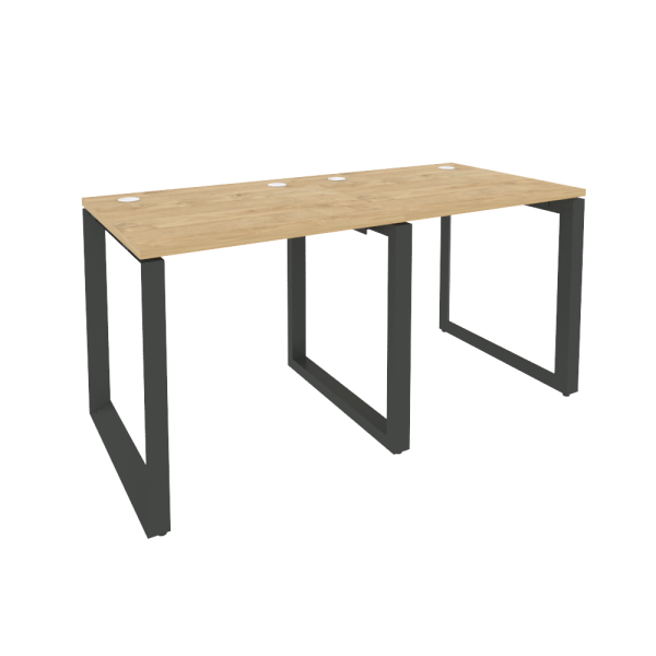 Рабочая станция на О-образном м/к Onix O.MO-RS-2.0.7 1560x720x750 (Тиквуд Светлый/Черный металл)