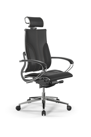 Кресло для руководителя Метта Y 2DM B2-10K - Infinity /Kc06/Nc06/K2cL/H2cL-3D(M26.B32.G25.W03) (Черный | Бежевый)