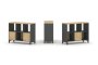Набор стеллажа 2-х сторонний, 2 яруса SN.NSD-231 (1121х400х881)