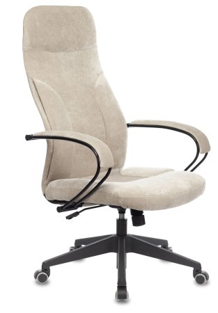 Кресло руководителя CH-608Fabric песочный Light-21 крестов. пластик (Бежевый)