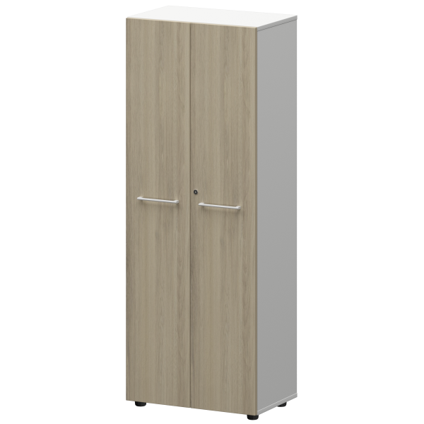 Шкаф для одежды Кортез KZS-46(Б) 598x380x1595 (Кронберг/Белый)