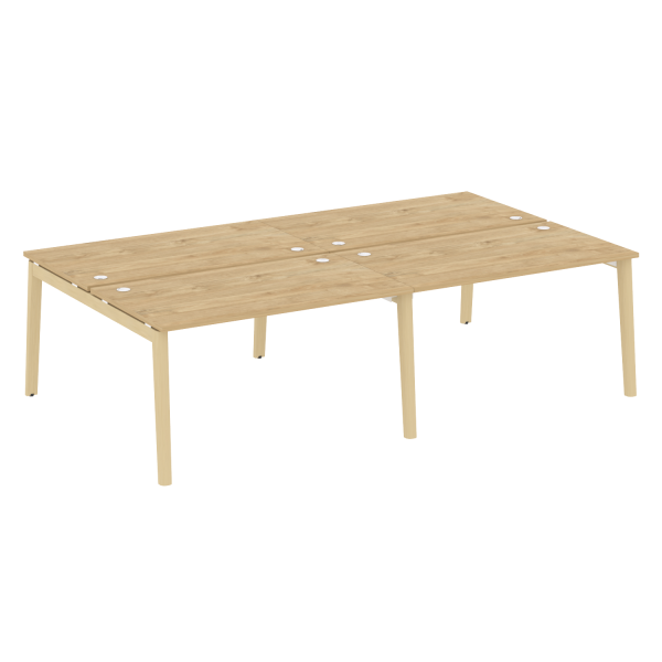 Рабочая станция на деревянных опорах Onix Wood OW.D.RS-4.3.8 2760x1635x750