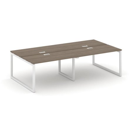 Рабочая станция 2-х сторонняя SN-5O.DRS-032 (2360х1232х750) (Вяз Благородный/Металл Белый)