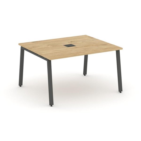 Стол переговорный SN-6A.SPRG-032 (1180х1180х750) (Тиквуд Светлый/Металл Антрацит)