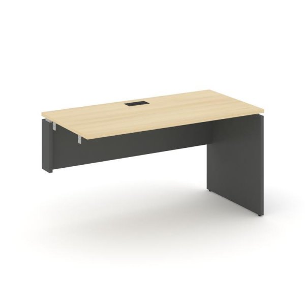 Стол-приставка к опорным элементам SN-D.OPRS-003(L) (1380х600х750) (Акация Лорка/Антрацит)