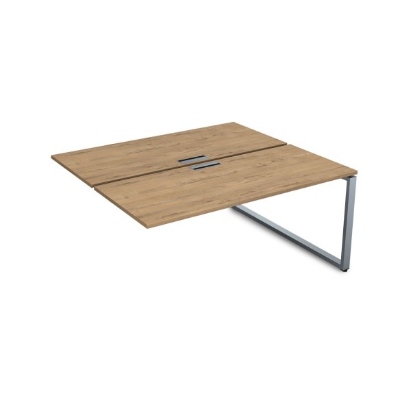 СБДК-О.988 Стол системы БЕНЧ, на 2 рабочих места,конечный (1200x1635x750) (TeakwoodСерый)