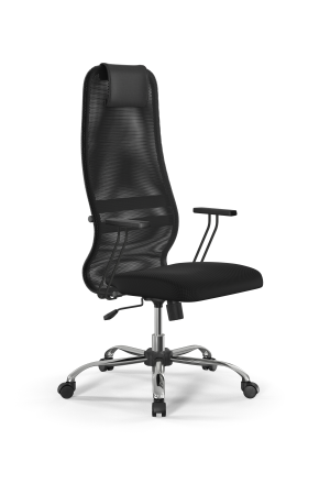 Кресло для руководителя Метта Sit 8 B1-8T - X1+UMF(X1) /Uh00/Wh00/T1bp-b(M09.B21.G20.W01) (Черный)