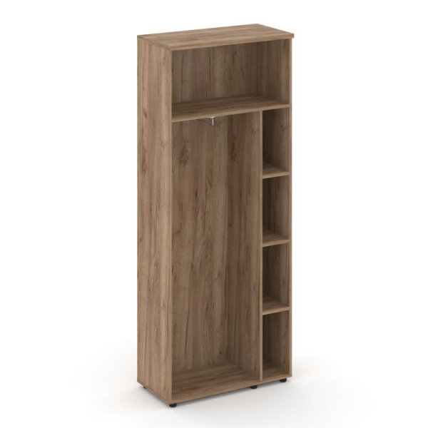 Гардероб широкий неглубокий SN.GB-003 (796х400х1982) (Дуб Табак)