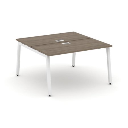 Рабочая станция 2-х сторонняя SN-5A.DRS-003 (1380х1232х750) (Вяз Благородный/Металл Белый)