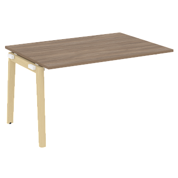 Проходной наборный элемент переговорного стола на деревянных опорах Onix Wood OW.NPRG-3 1380x980x750