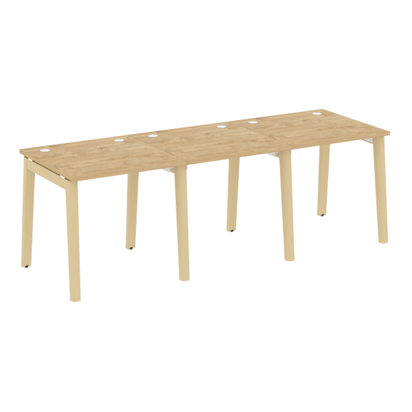 Рабочая станция на деревянных опорах Onix Wood OW.RS-3.0.8 2340x800x750