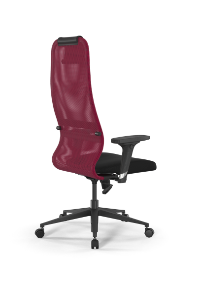 Кресло для руководителя Метта Sit 8 B1-8D - X1+UMF(X1) /Uh00/Wh00/D02P(M09.B11.G19.W02) (Красный | Черный)