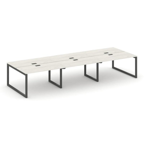 Рабочая станция 2-х сторонняя SN-5O.DRS-064 (4740х1232х750) (Дуб Наварра/Металл Антрацит)