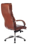 Кресло руководителя T-9927SL светло-коричневый Leather EiCHel кожа крестов. металл хром