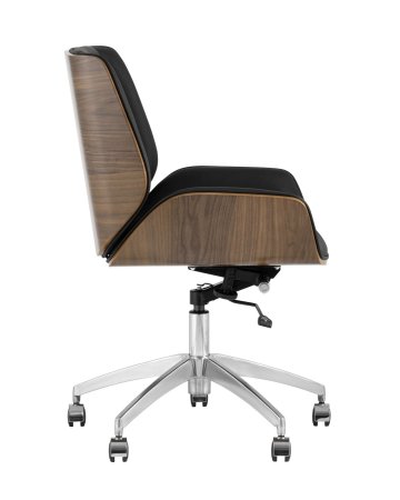 Кресло офисное TopChairs Crown черное (Компьютерное кресло Crown черный)