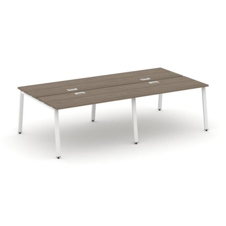 Рабочая станция 2-х сторонняя SN-6A.DRS-032 (2360х1232х750) (Вяз Благородный/Металл Белый)