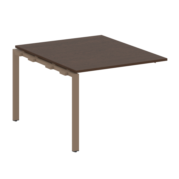 Проходной наборный элемент переговорного стола Metal System Style БП.ППРГ-1 1000x1235x750 (Венге Цаво/Мокко металл)