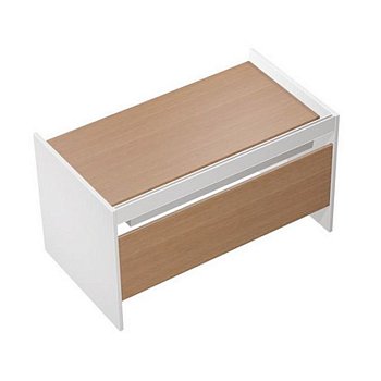 Стол письменный на опорах ДСП c ProSystem Profiquadro КВ 1201 БН 1250x806x835