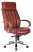 Кресло руководителя T-9922SL светло-коричневый Leather EiCHel кожа крестов. металл хром