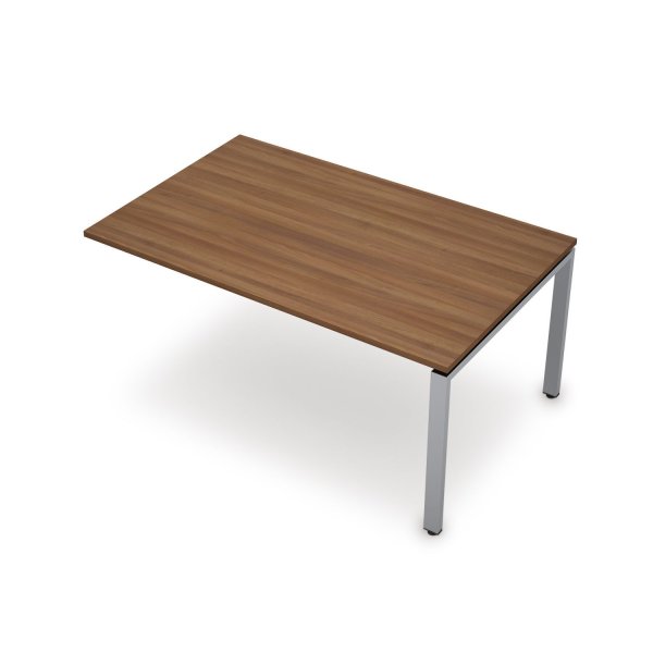 6МПК.601 Бенч-система для переговорных столов, конечный модуль (1000x1000x750) (Шамони темный/Алюминий матовый)