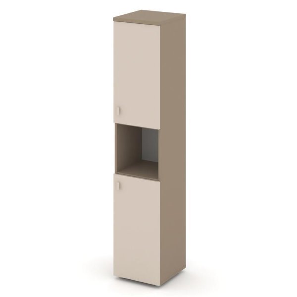 Шкаф высокий узкий прававый ES.SU-1.5 (R) (400х420х1977) (Латте/Капучино)