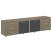 Тумба модульная черные двери LT-TS 4.2 2200x450x580